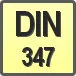 Piktogram - Typ DIN: DIN 347